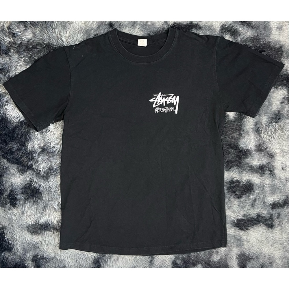 Stussy International Black Short Sleeve Logo T-Shirt